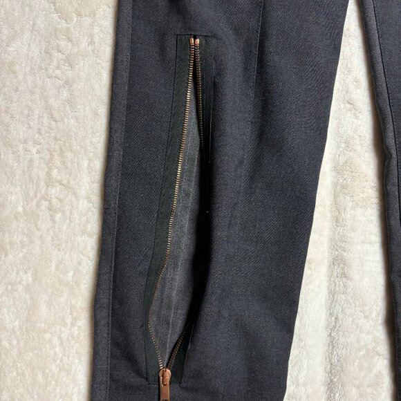 Proenza Schouler Womens Straight Leg Pants Sz 4 Pleated Charcoal Streetwear Wool - Picture 7 of 16